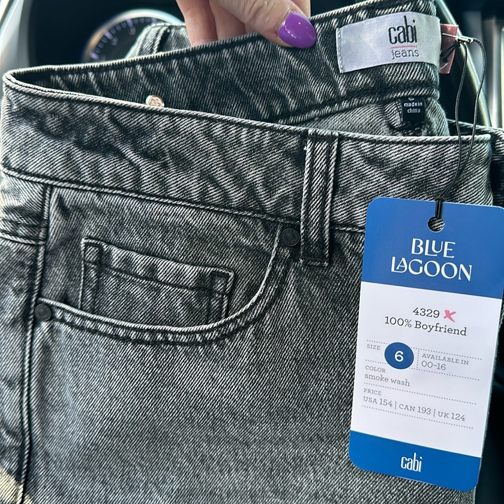 Cabi Jeans, BRAND NEW w tags Sz 6 smoke washed